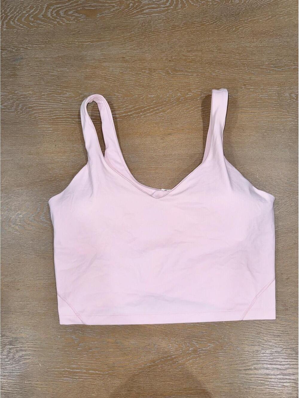 Lululemon Align Tank Top Strawberry Milkshake Size 12 Pads Included